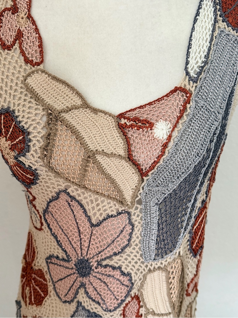 New Anthropologie Angel of the North Floral Crochet Top Size S - Picture 2 of 7